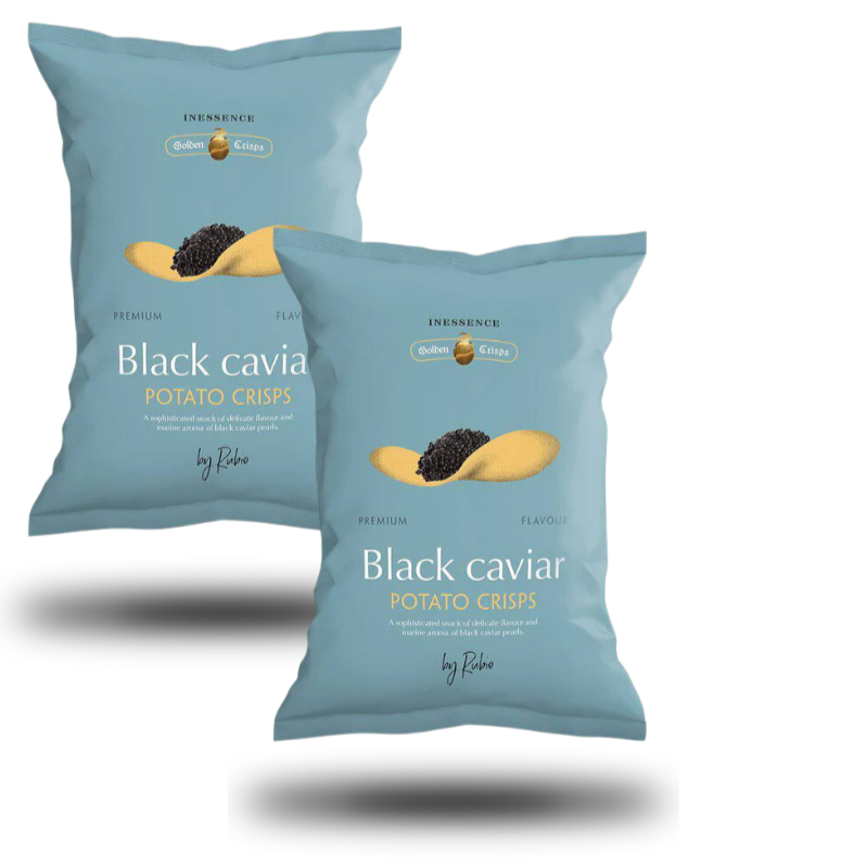 Chips de pommes de terre au caviar noir Inessence (2 unités)