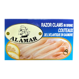 razor clams in brine