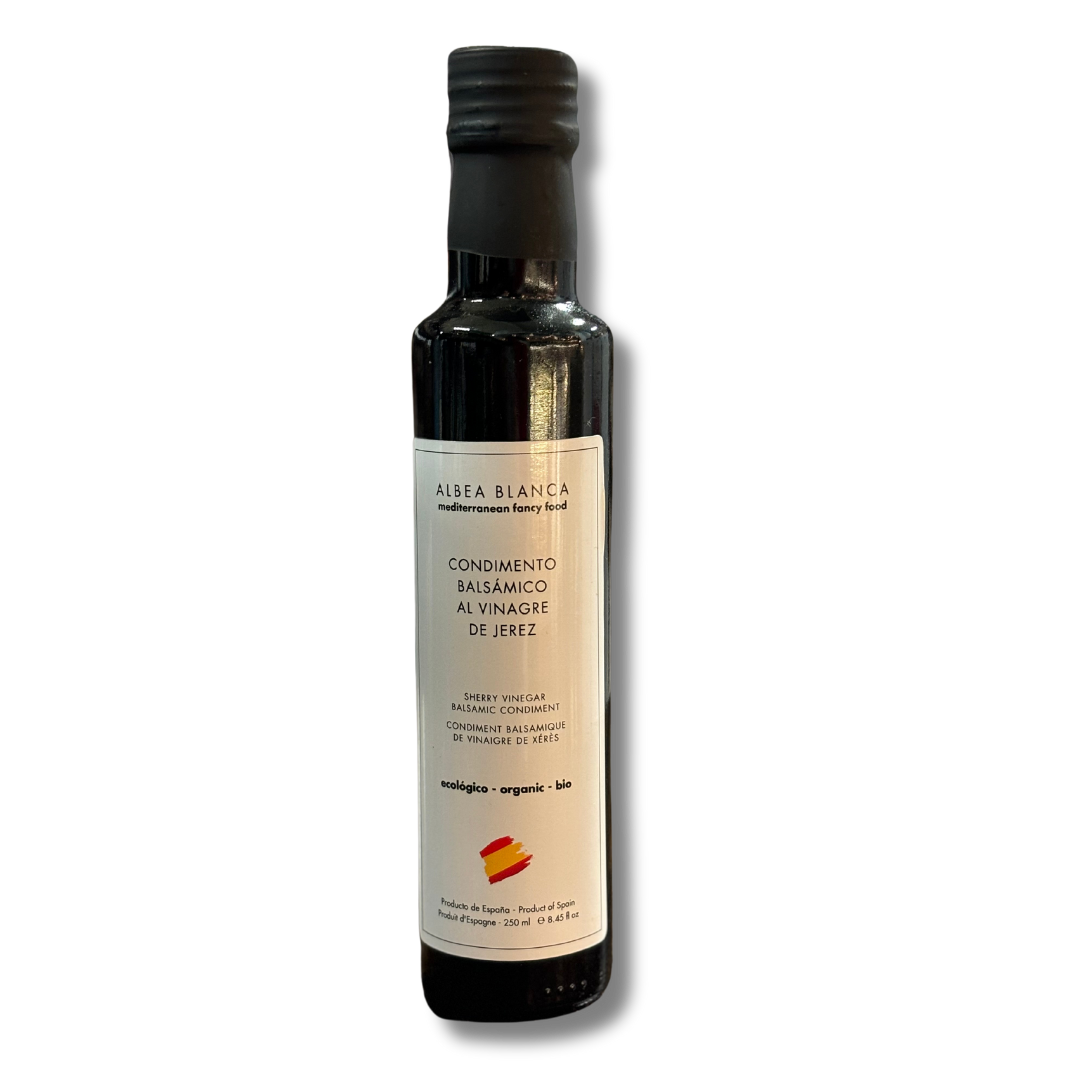 Albea Blanca organic sherry balsamic vinegar, 250 mL - Solfarmers