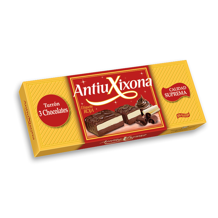 Three Chocolate Turrón AntiuXixona