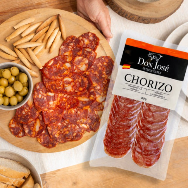 Chorizo Sliced - Chorizo en lonchas - DON JOSÉ, 80g - Solfarmers