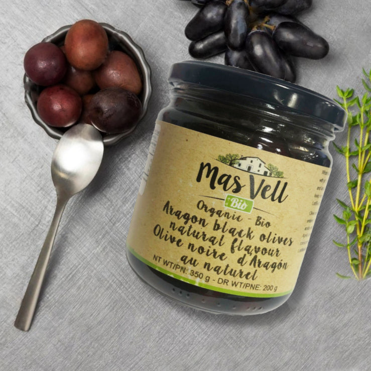 Mas Vell Olives Noires Naturelles Empeltre d'Aragon Bio 370 ML