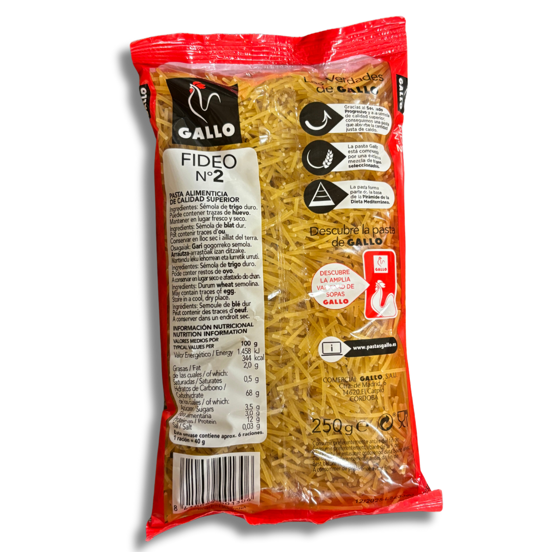 Pâtes Gallo Fideo nº 2