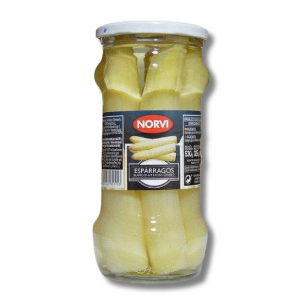 Norvi White Asparagus 6-9 units, 530gr - Solfarmers