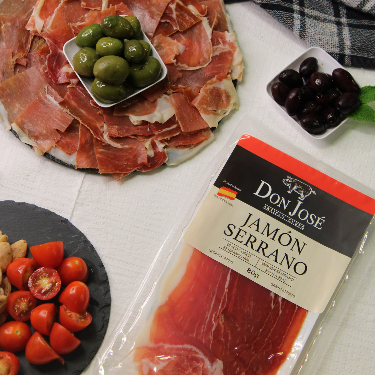 Serrano Ham - Jamón Serrano - DON JOSÉ, Sliced 80g - Solfarmers