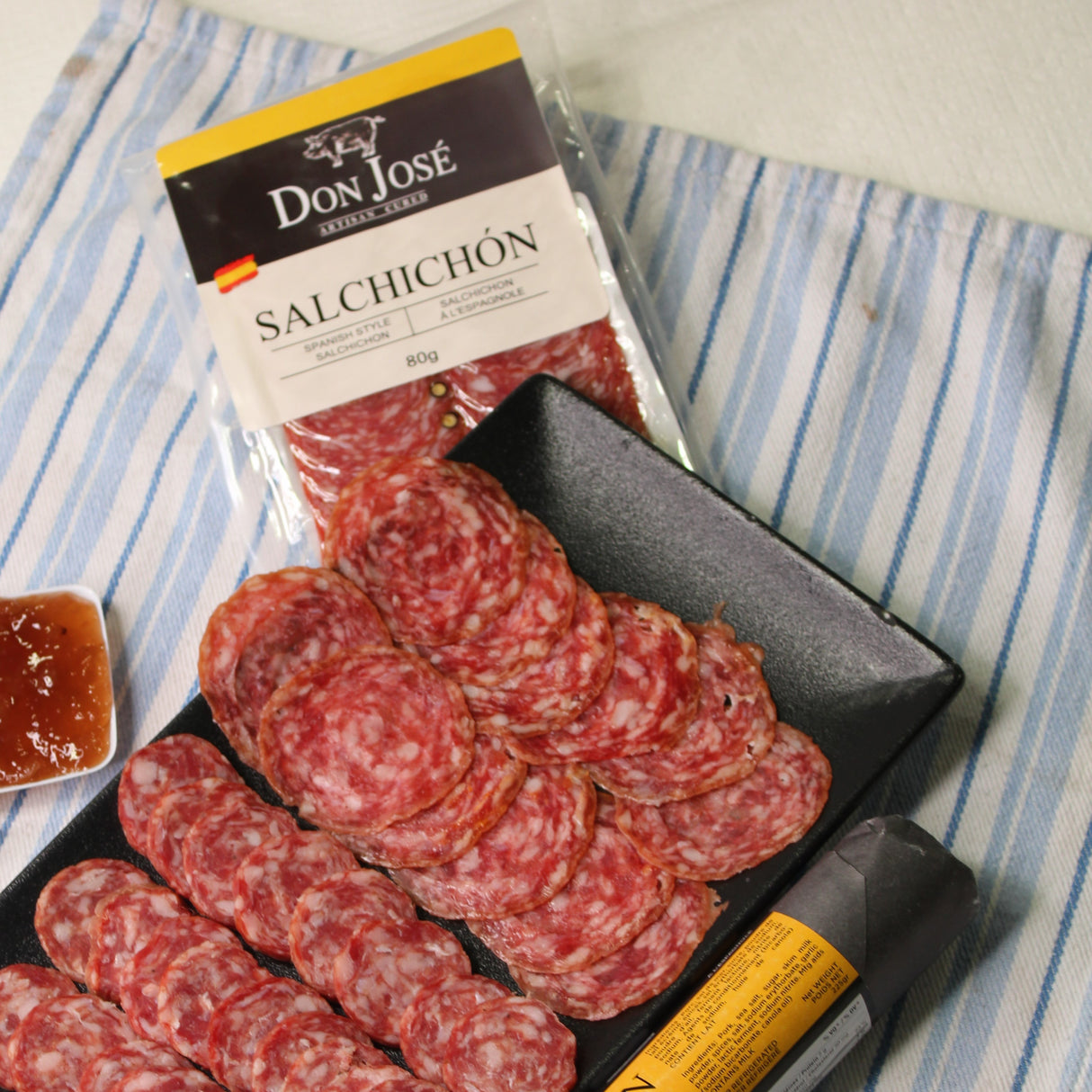 DON JOSÉ. Salchichon tranché "Salchichón en lonchas". 80gr