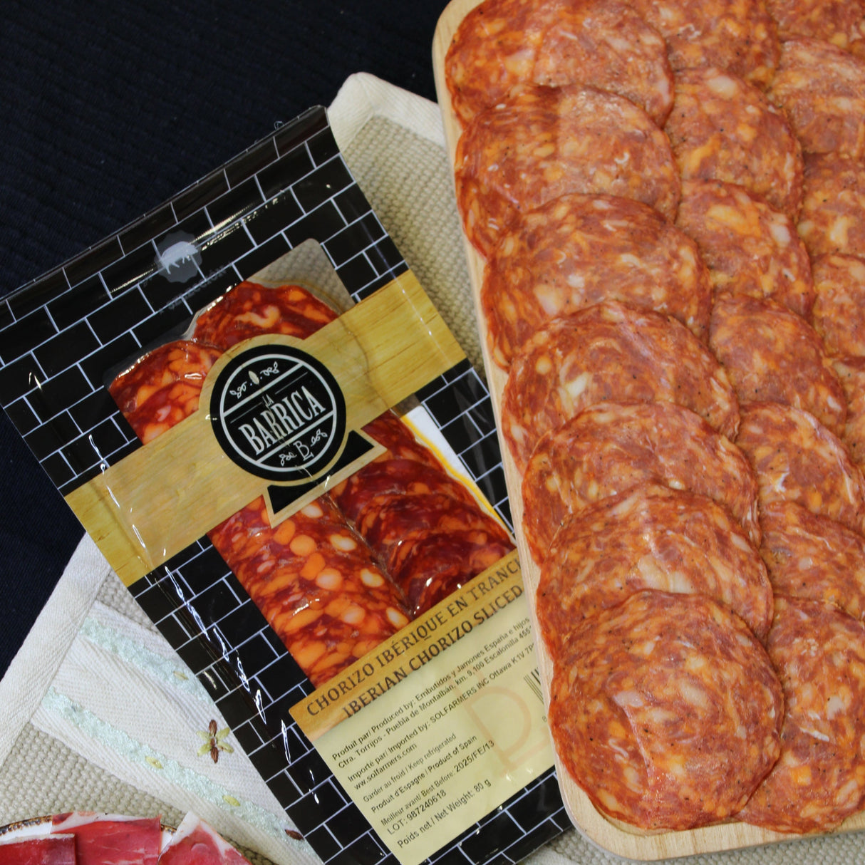 Chorizo ​​Ibérique Tranché La Barrica, 80g