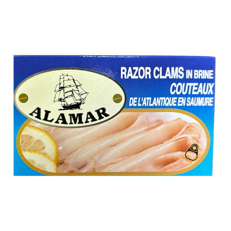 razor clams in brine - navajas en salmuera - Alamar 