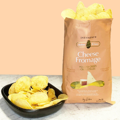 Inessence Potato Chips Manchego Cheese 125gr - Solfarmers