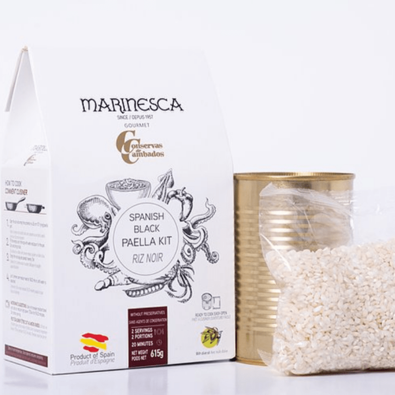 Spanish black paella kit by Conservas Cambados - Solfarmers